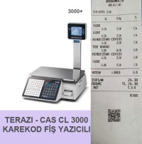 TERAZI - CAS CL 3000P KAREKOD FİŞ YAZICILI - 1